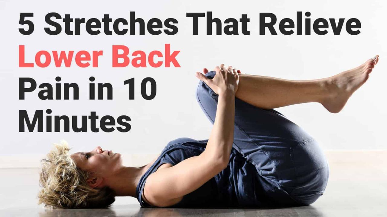 Pain back exercise relieve